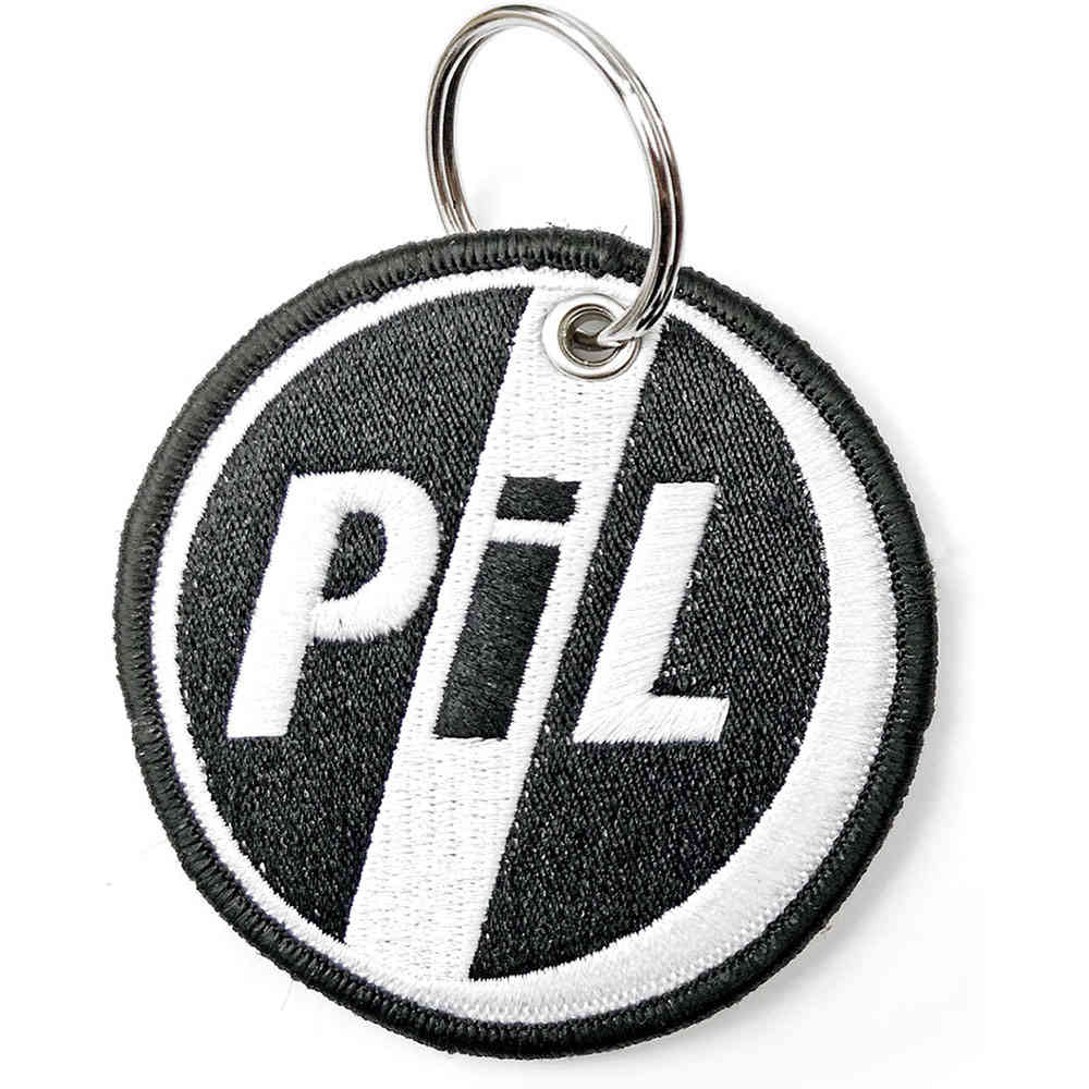 PIL Public Image Ltd - Circle Logo Sleutelhanger - Zwart/Wit